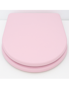 Abattant WC Selles Royan (entraxe 15,5-16 cm.) Rose WOODLINE