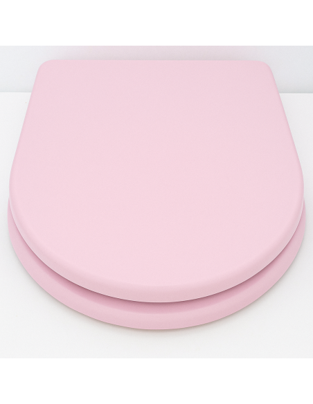 Abattant WC Selles Royan (entraxe 15,5-16 cm.) Rose WOODLINE