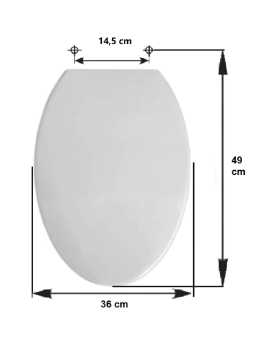 Abattant WC Pour Toilette Selles Joan Classique