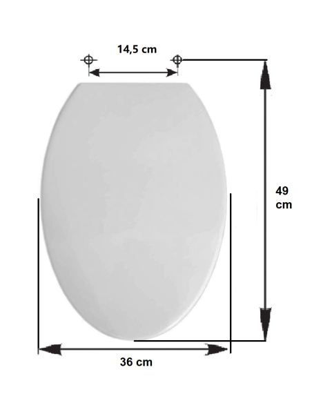 Abattant WC Pour Toilette Selles Joan Classique