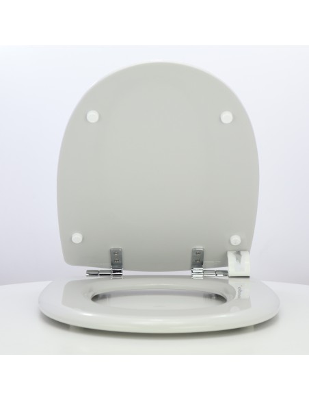 Abattant WC Pour Toilette Selles Antibes Frein De Chute Fait Sur Mesure GRIS