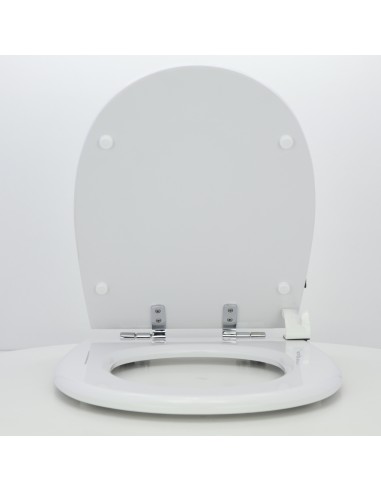 Abattant WC Pour Toilette Selles Gilia Frein De Chute Fait Sur Mesure Blanc