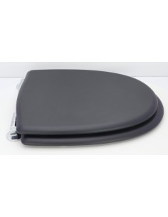 Abattant WC Pour Toilette Selles Antibes Frein De Chute Fait Sur Mesure NOIR 2