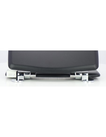 Abattant WC Pour Toilette Selles Antibes Frein De Chute Fait Sur Mesure NOIR