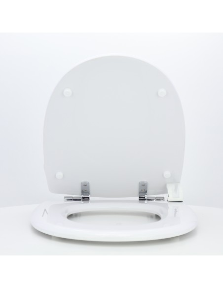 Abattant WC Selles Antibes Frein de Chute Fait Sur Mesure Blanc