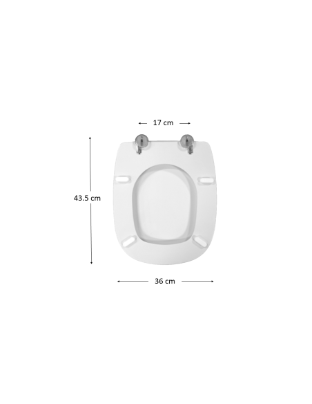 Abattant WC Pour Toilette Selles Giro Blanc