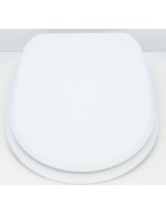 Abattant WC Pour Toilette Selles Joan Suspendue Frein de Chute BLANC MAT