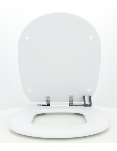 Abattant WC Pour Toilette Selles Joan Suspendue Frein de Chute BLANC MAT