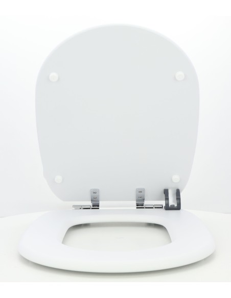 Abattant WC Pour Toilette Selles Joan Suspendue Frein de Chute BLANC MAT