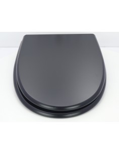 Abattant WC Selles Gilia Frein De Chute Fait Sur Mesure Noir