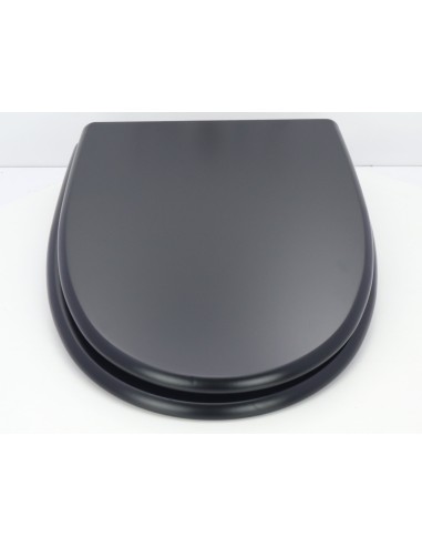 Abattant WC Selles Gilia Frein De Chute Fait Sur Mesure Noir