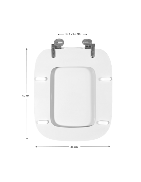 Abattant WC Selles Royan STYLE Blanc Fait Sur Mesure
