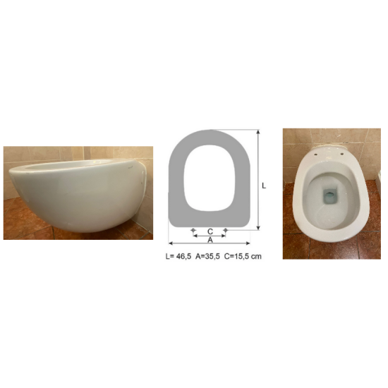 ABATTANT WC SELLES JOAN SUSPENDU